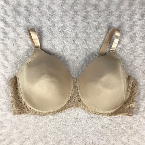 comfort choice Other - Comfort Choice Size 42C Bra Nude Tan Lace Trim
